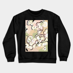 pastel geometric art deco design velvet Crewneck Sweatshirt